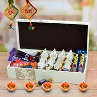 Dairy Milk with Kaju Kesar Barfi in a Box