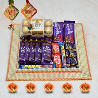 Dairy Milk & Ferrero Rocher in a Thali