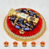 Chocolairs & T5 Ferrero Rocher in a Thali