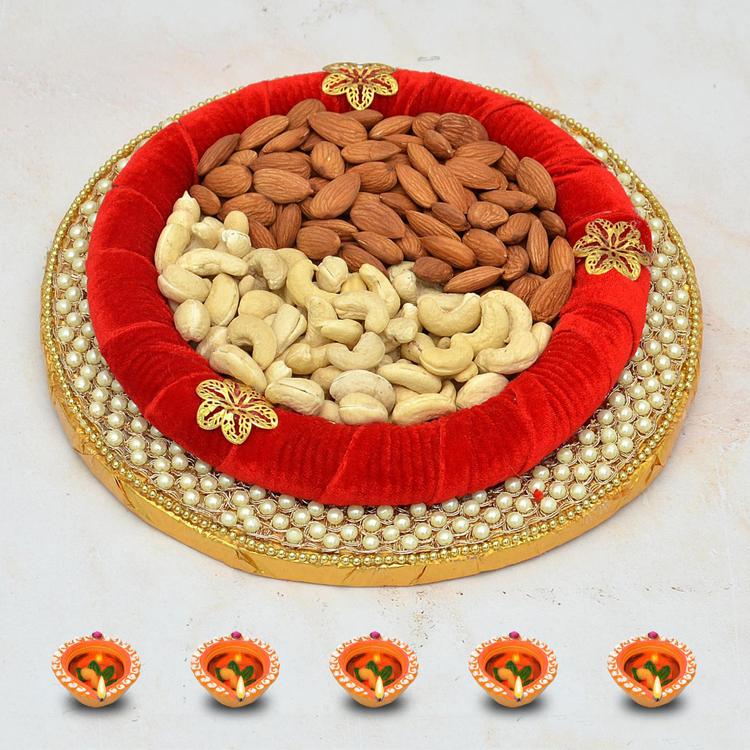 10gm Kaju & 100gm Almond, Thali