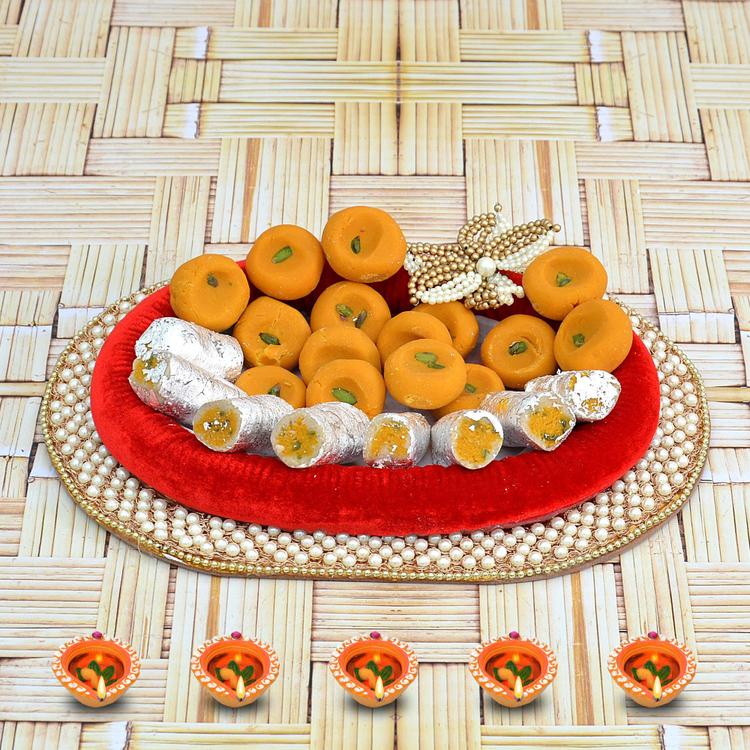 Kaju Roll & Peda Thali (Same Day)