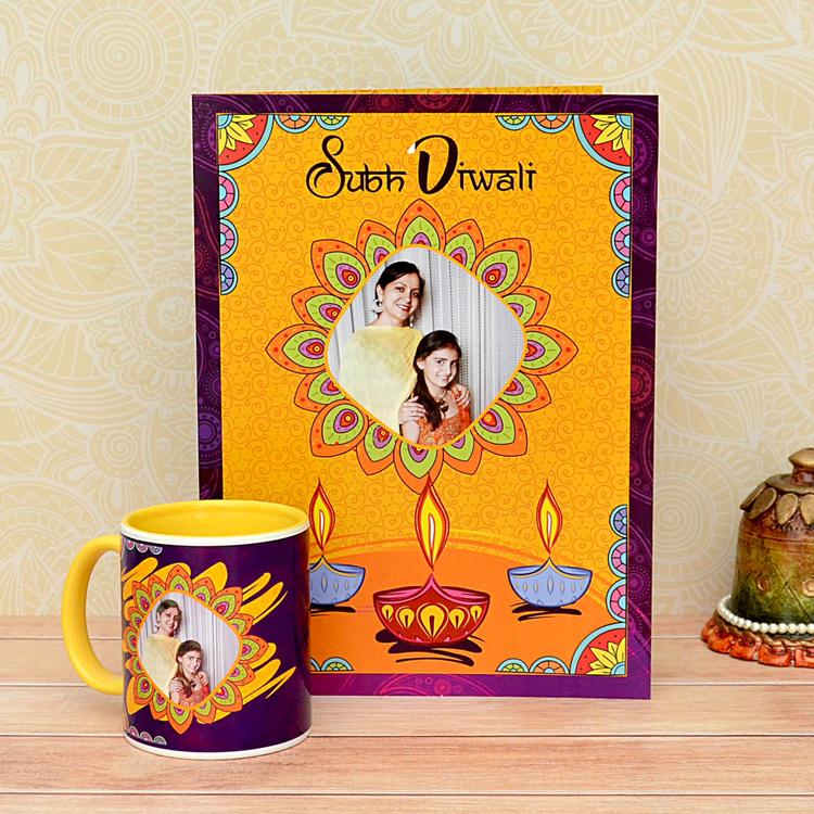 Personalized Diwali Mug & Card