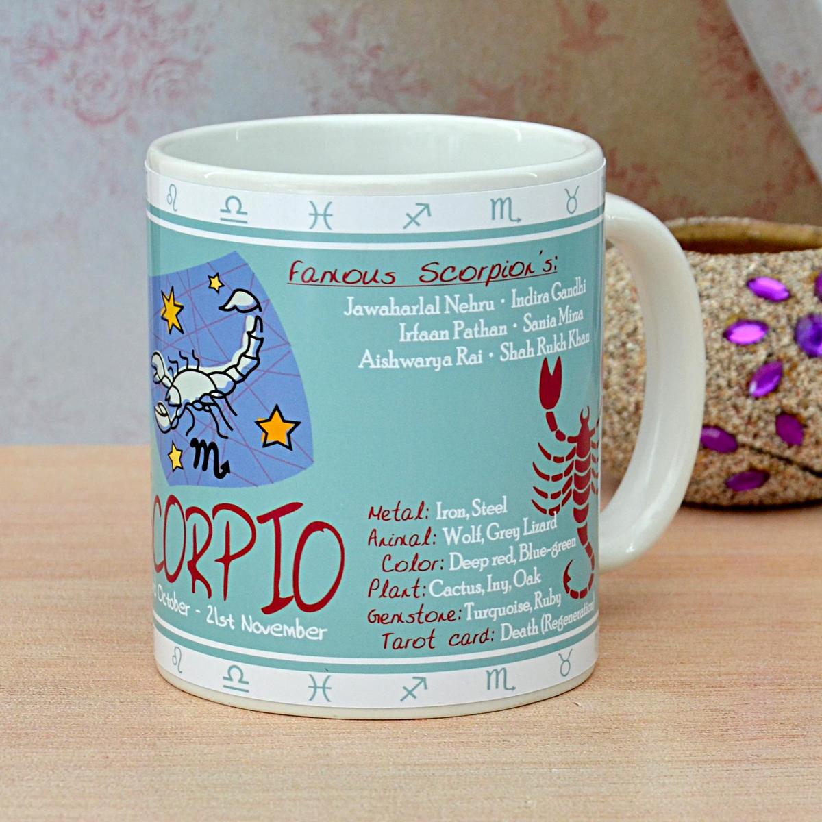 Zodiac Mug Scorpio Zodiac Gifts for Birthday