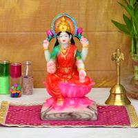 Laxmi Idol on Lotus