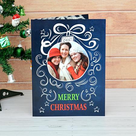 Merry Christmas Card (Blue)