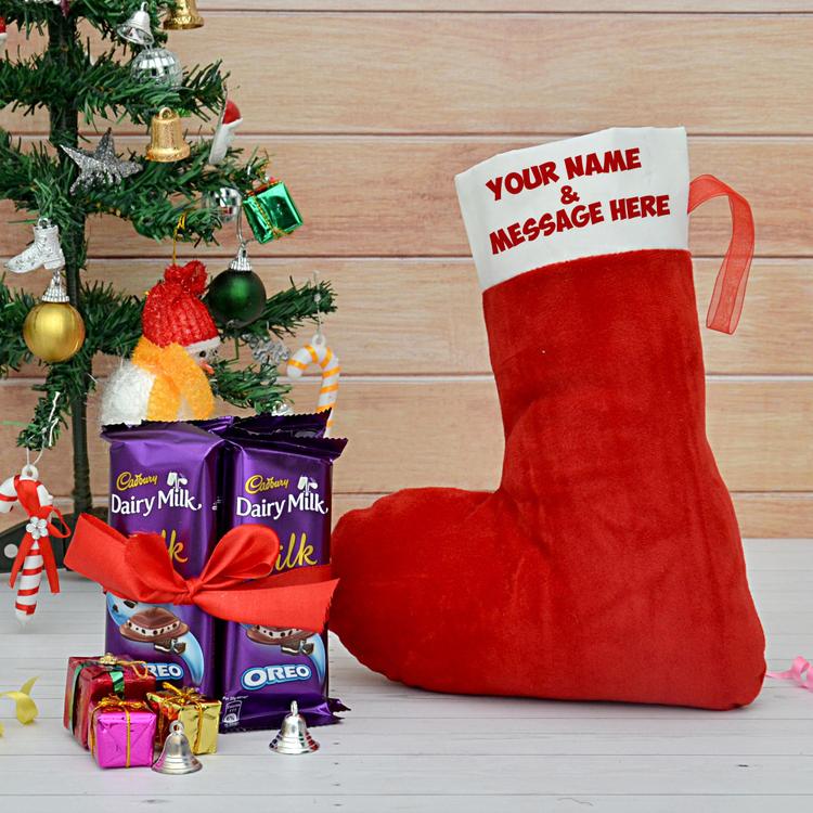 Santa Sock & Diary Milk