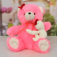 Pink Teddy With Baby