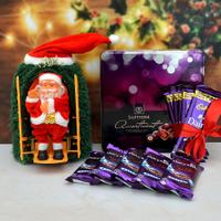 Santa toy and Chocolates Hamper