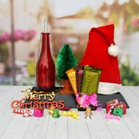 3 Pcs Temptation, Christmas Tree with Santa Cap