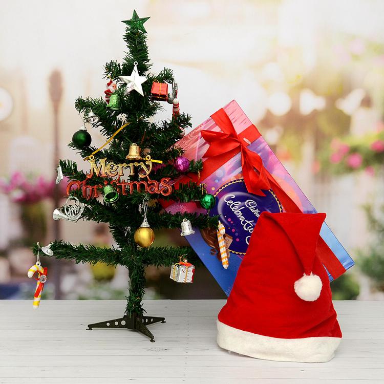 Celebration,Tree, Santa Cap