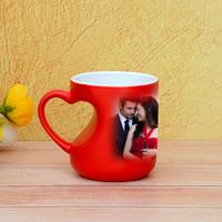 Personalized Love Handle Red Magic Mug