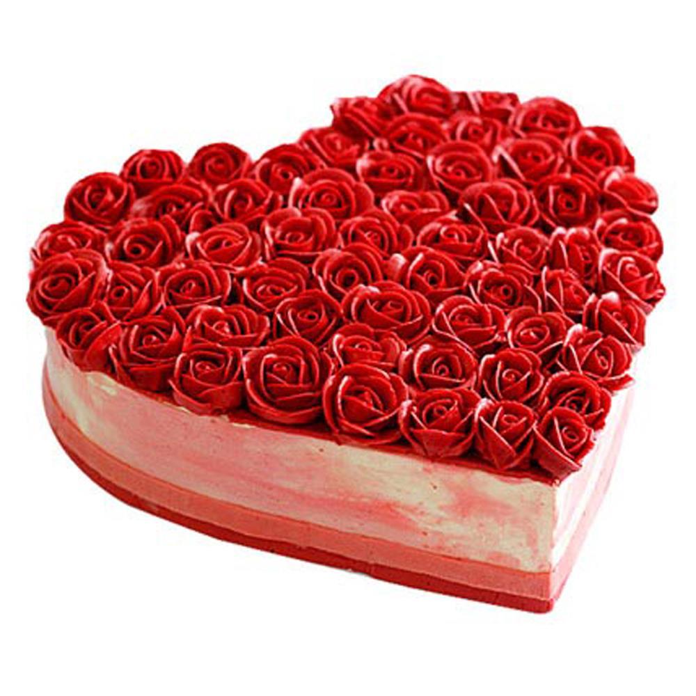 Red-Heart-Anniversary-Cake - Customized Anniversary Cakes | Cake, Anniversary  cake, Cake designs birthday