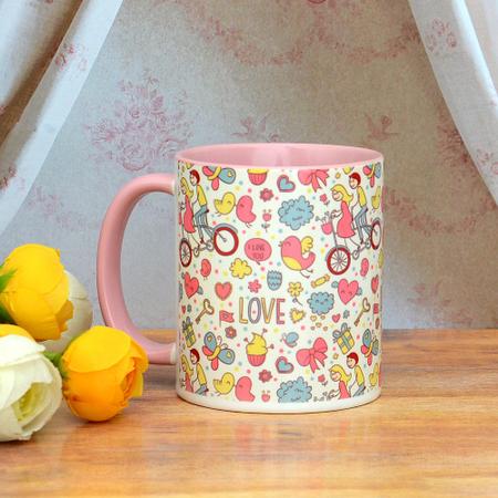 Cute Love Inner Pink Mug