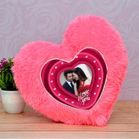 Pink Personalized Heartshape Pillow