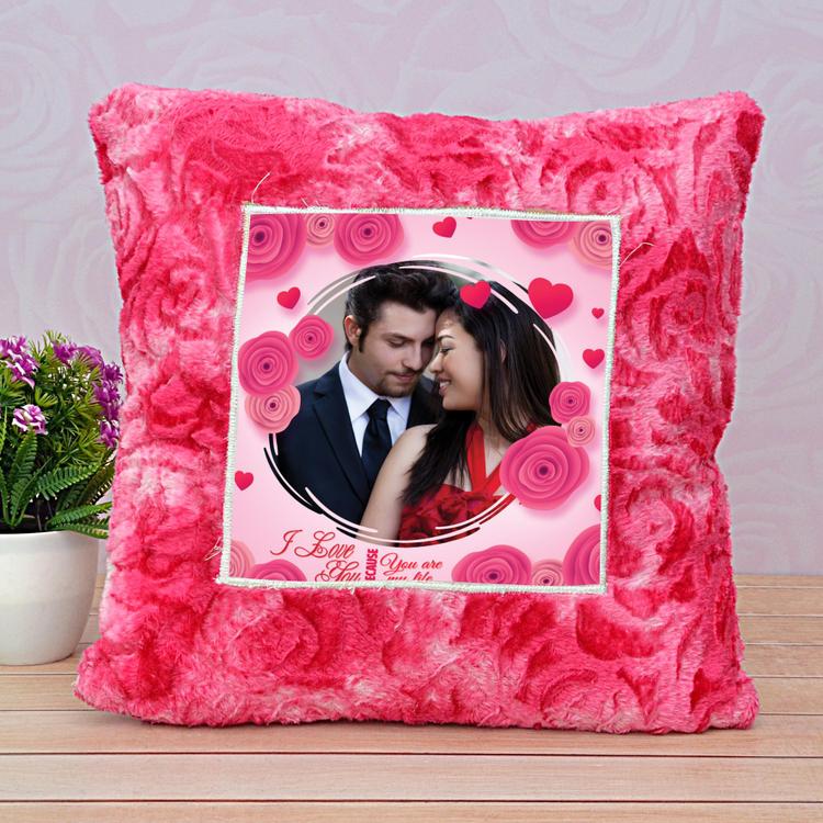 Red Roses Personalized Pillow