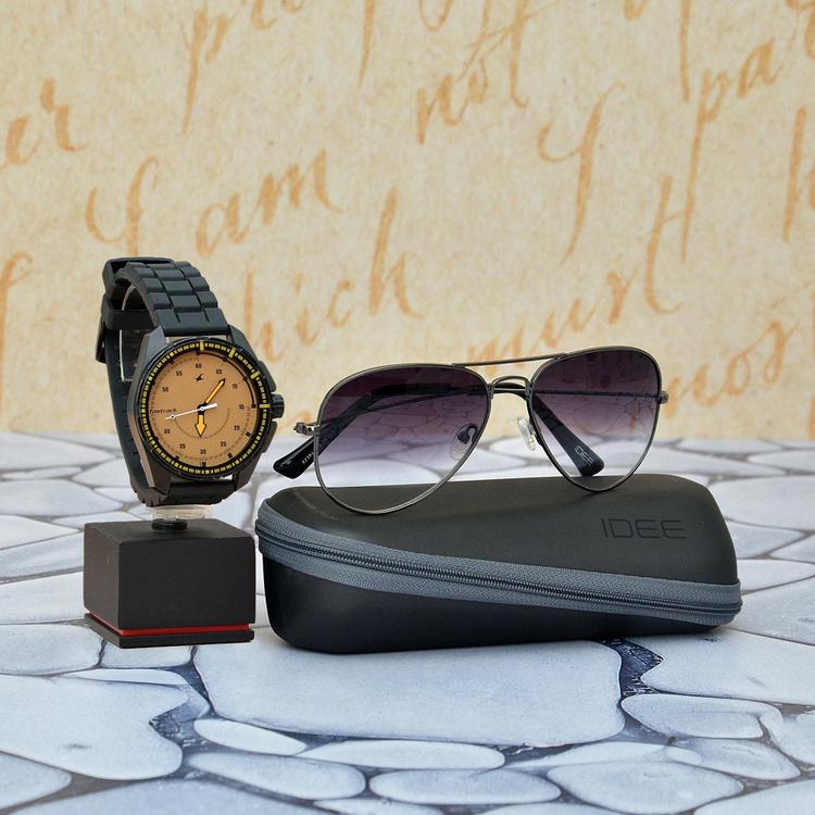 Idee Sunglass with Fastrack Watch