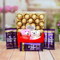 Sweet Chocolates with Boat Teddy
