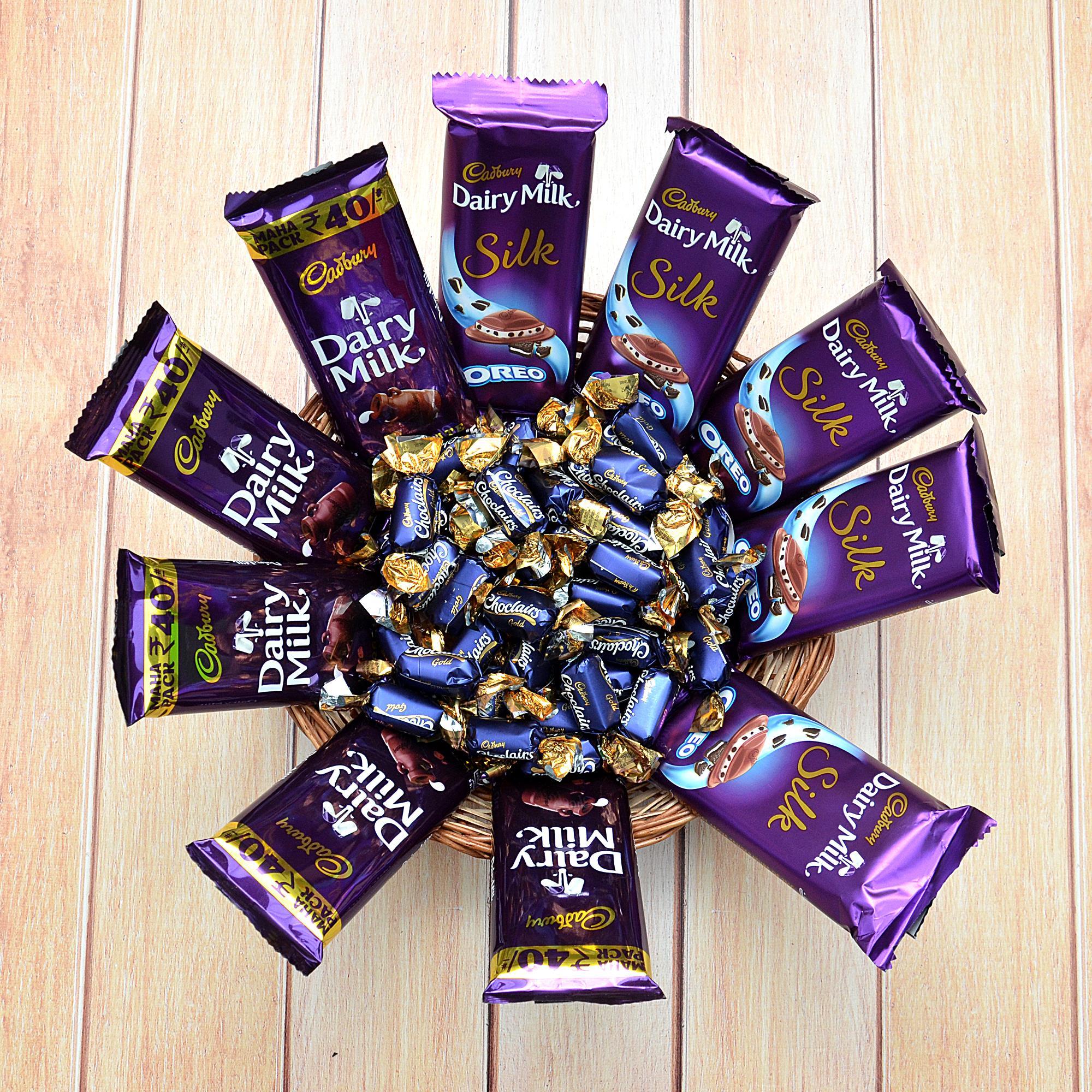 Rakhi with Cadbury Chocolates Online - Cadbury Chocolate Box with Rakhi |  Rakhi Bazaar