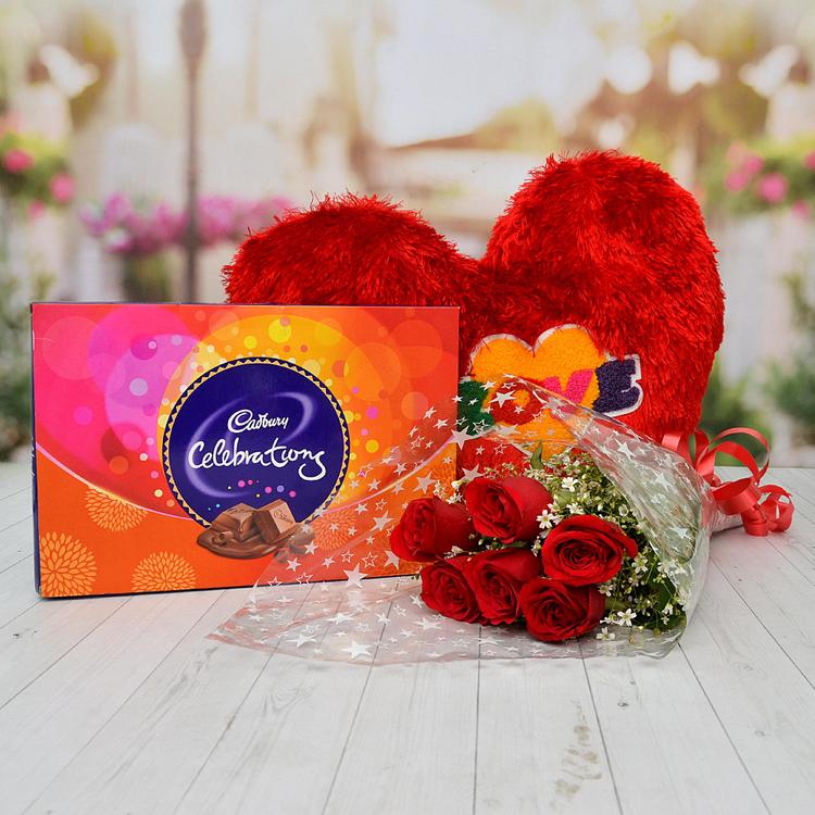 Cushion, Rose & Celebration