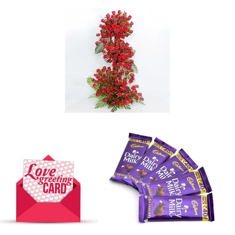 150 Roses With Chocolates 