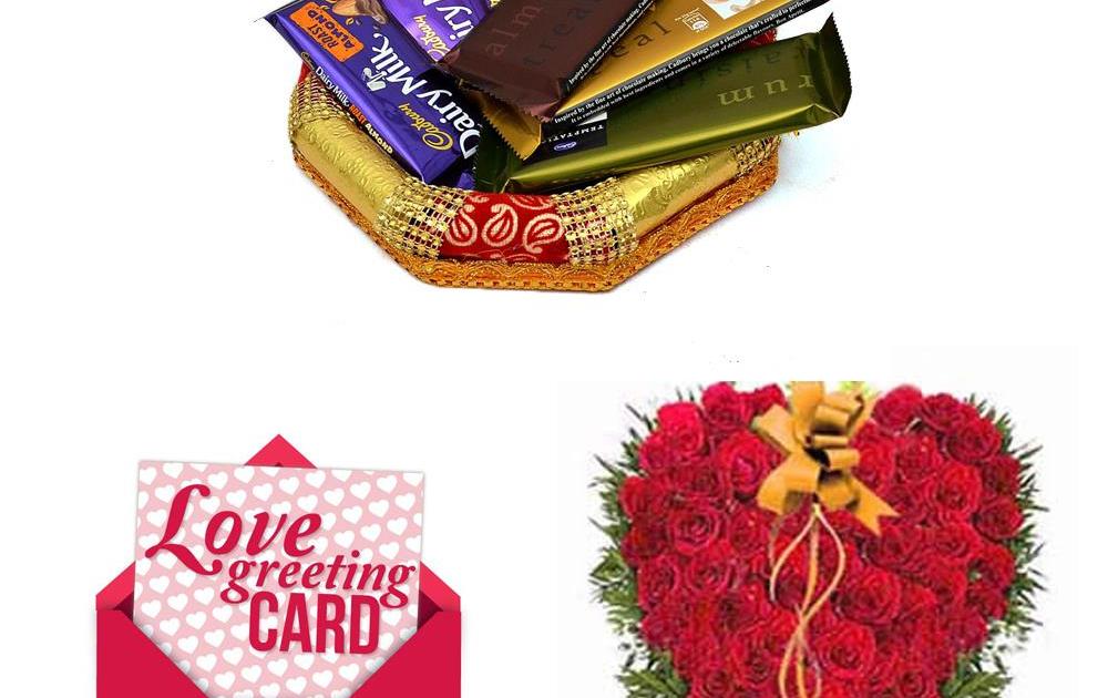 100 Red Roses, Chocolates & Card | Valentine Gifts, Flowers