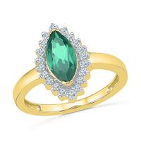 Charm Emerald Finger Ring