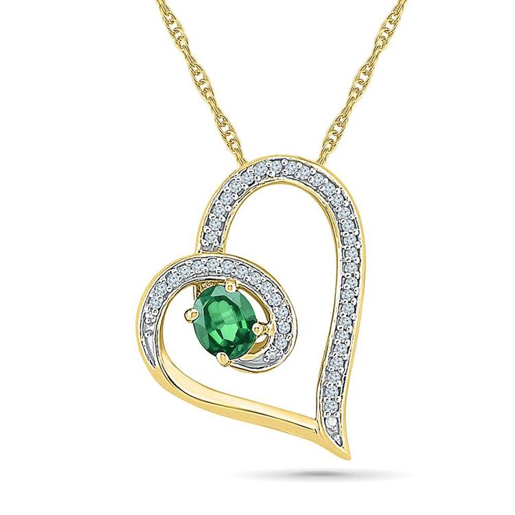 Loveable Emerald Sapphire Pendant