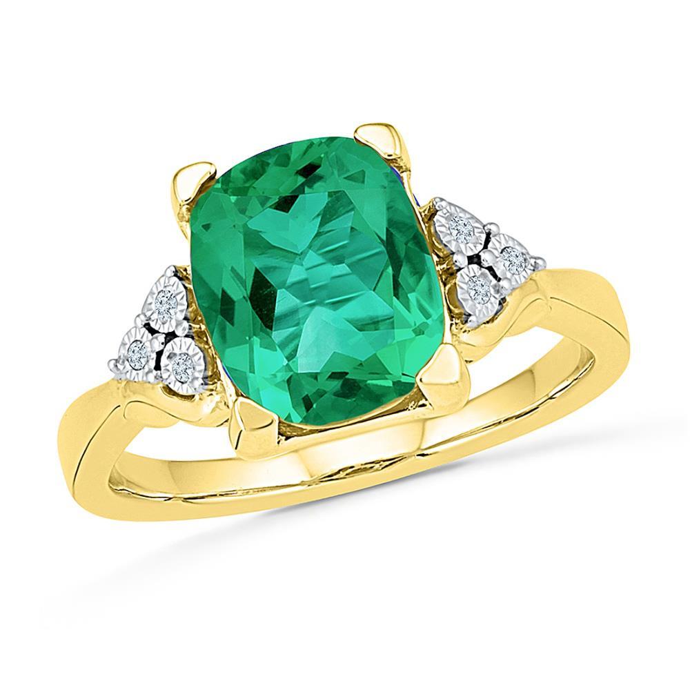 Emerald Finger Ring RE100659LEM, Jewellery