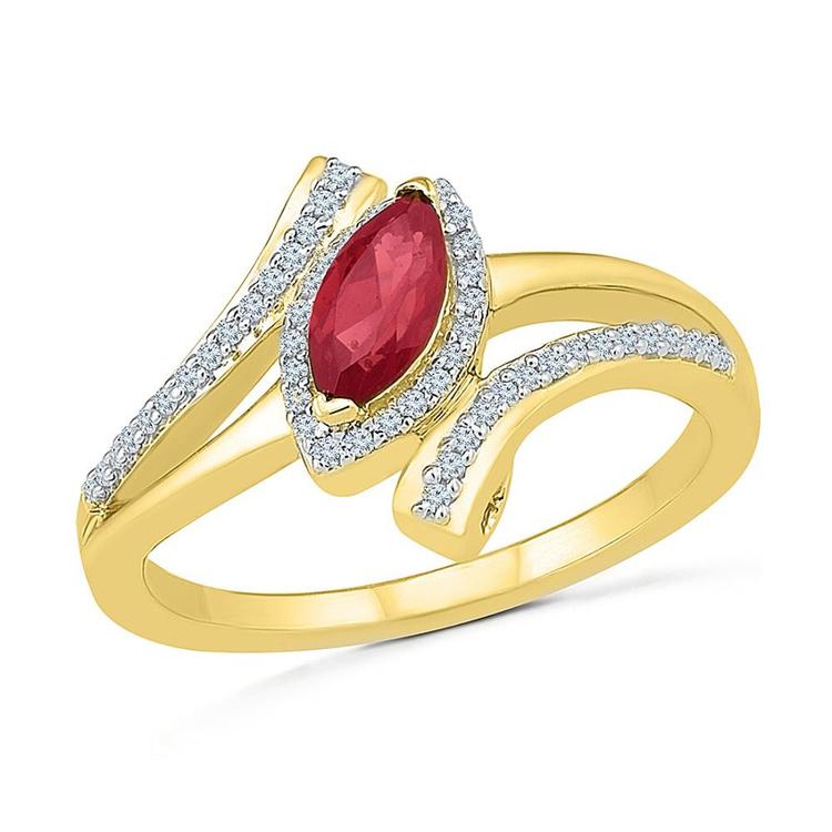 Matured Ruby Diamond Finger Ring