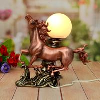 Beautiful Bronze Horse Lamp Show Piece