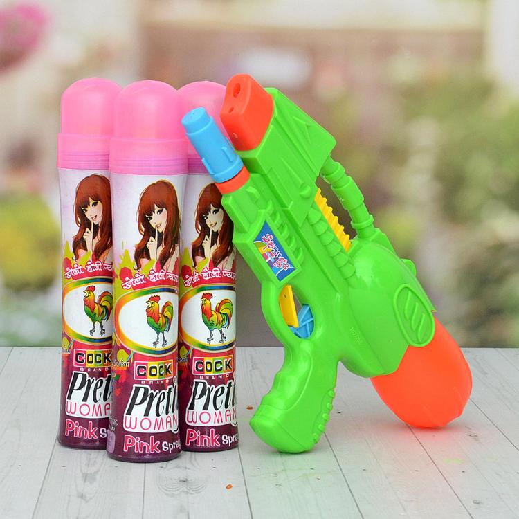 Color Spray with Gun Pichkari
