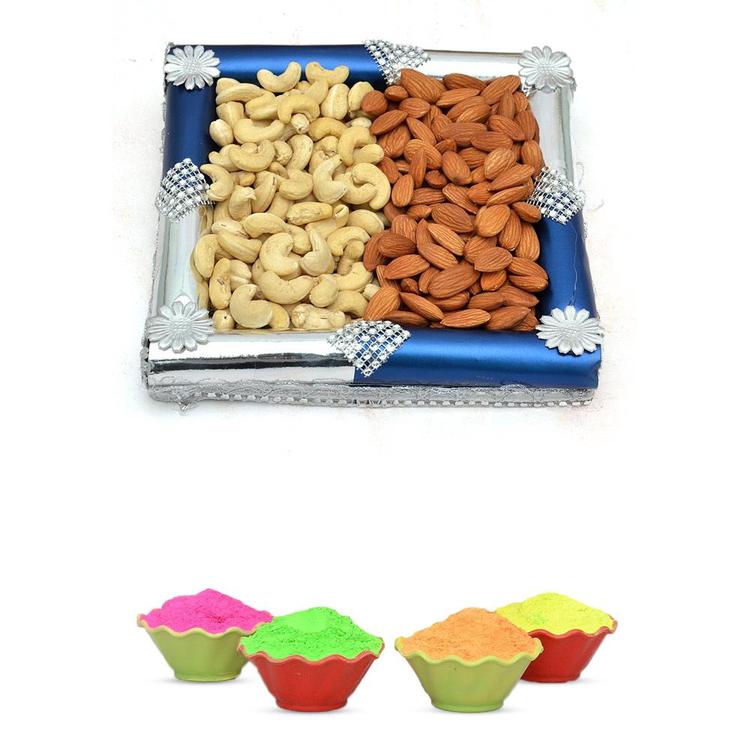 250gm Kaju & 250gm Almond with Thali