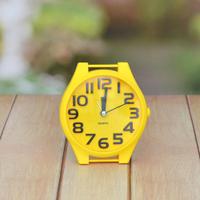 Vibrant Yellow Table Clock