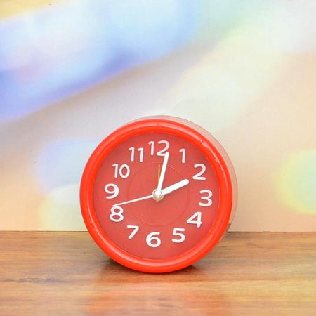 Vibrant Red Alarm Clock