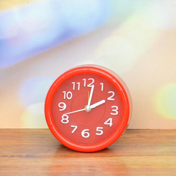 Vibrant Red Alarm Clock