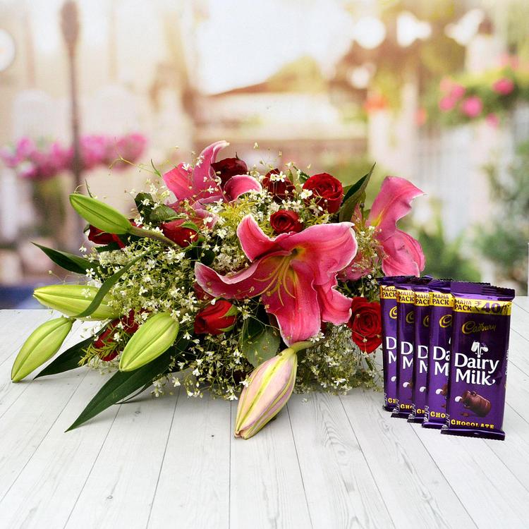 Roses, Lilies & Dairy Millk