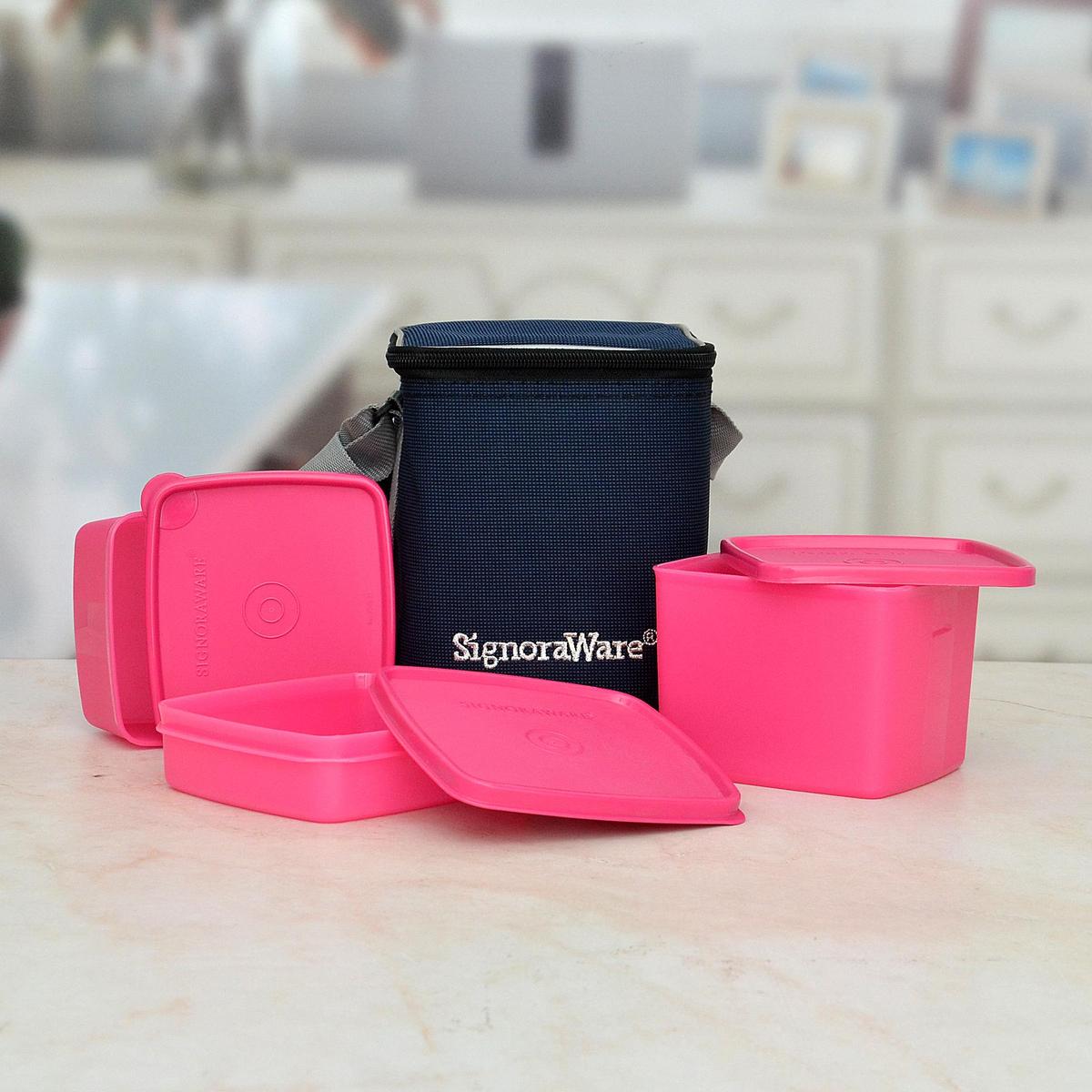 Pink Lunch Box Set Kitchen & Tableware Gifts