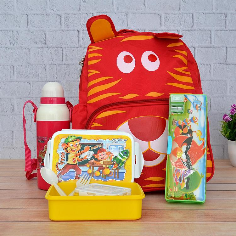 Pencil Box, Tiffin, Bottle & School Bag