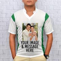 Personalized White & Greent T-Shirt