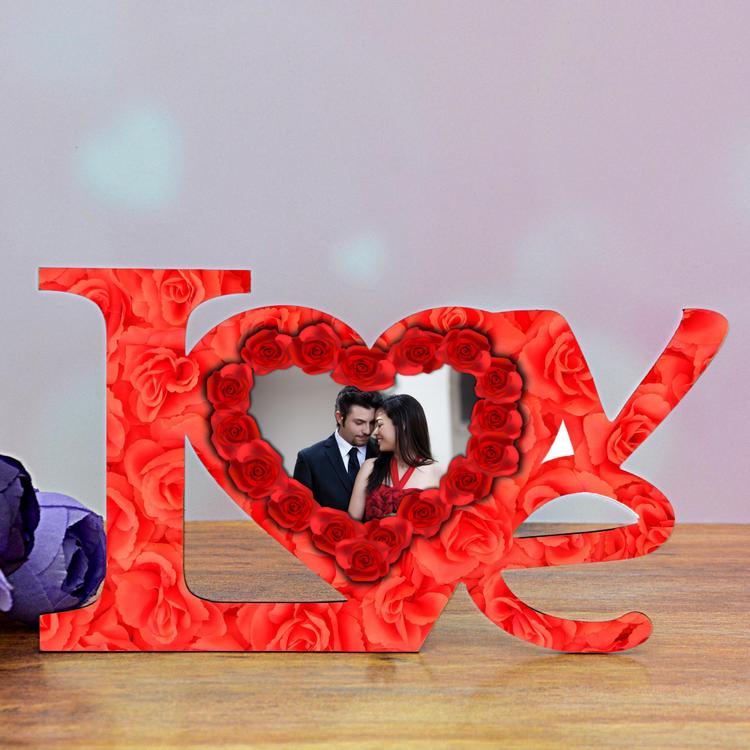 Red Personalized Love Photo Frame