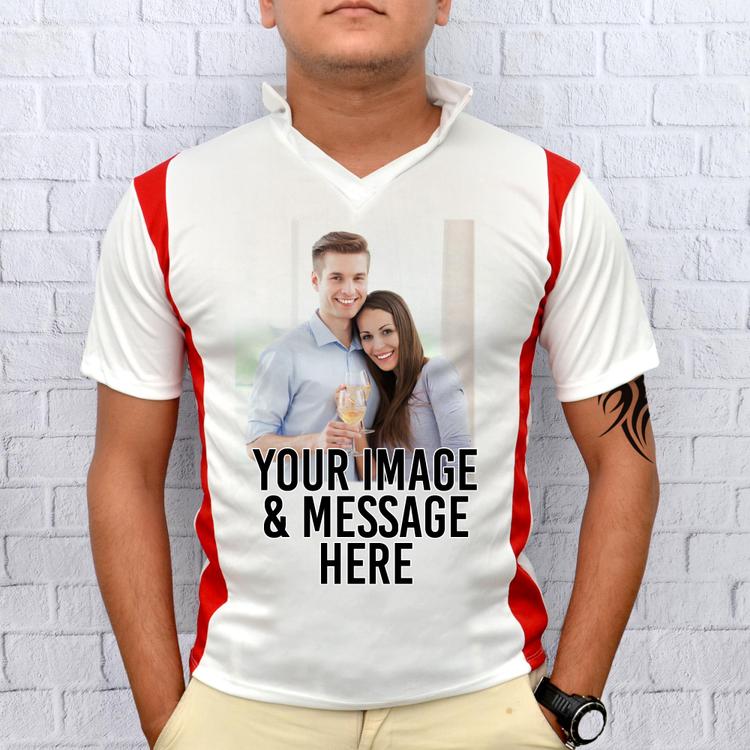 Personalized White & Red T-Shirt