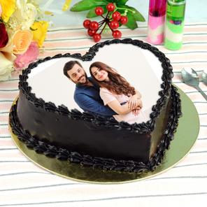 Chocolate Photo Cake - 1 Kg Chocolate Photo Cake - 1 Kg