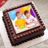 Choco Photo Cake - 1 Kg