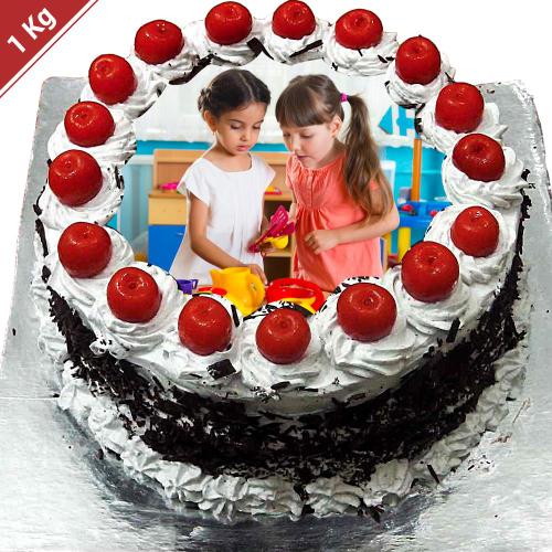 Black Forest Photo Cake - 1 Kg.