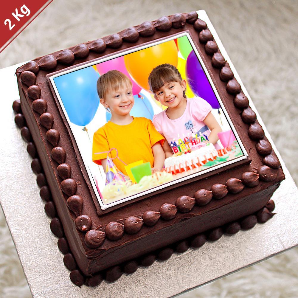 Chocolate Photo Cake - 2 Kg | Cakes to Nawanshahr