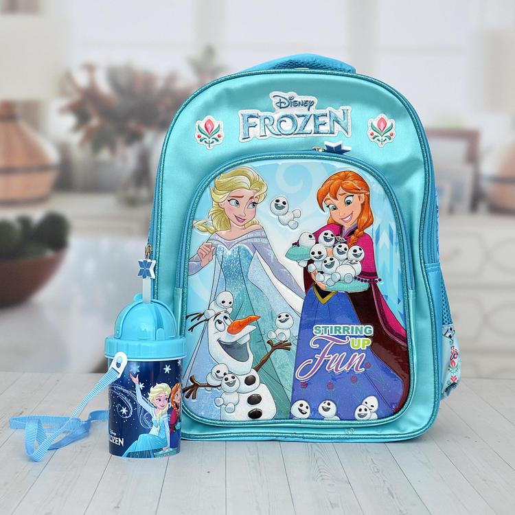 Disney Frozen School Bag and Water Bottle