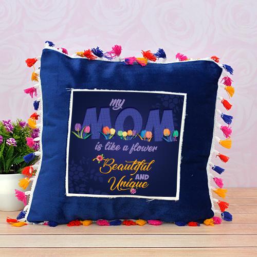 MOM Blue Pillow