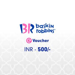 Baskin Robbins E-Voucher Rs. 500 Baskin Robbins E-Voucher Rs. 500