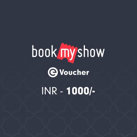 BookMyShow E-Voucher Rs. 1000