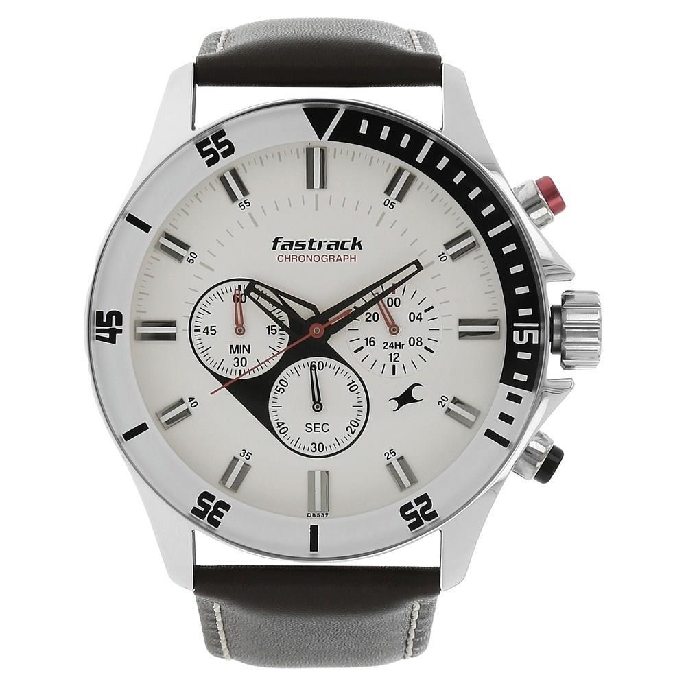 Fastrack White Dial NK3072SL01 Watches Him